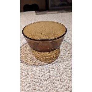 Vintage Anchor Hocking Amber Glass Mixing Bowl MCM